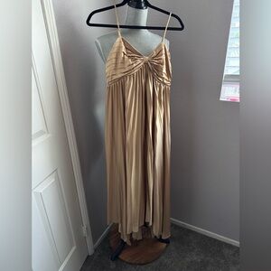 Petal & Pup Gold Maxi Dress